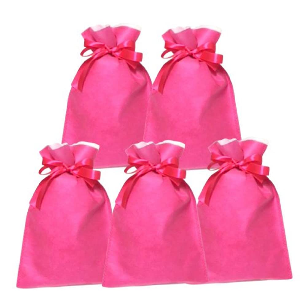 Amazon | (pkpohs) 巾着袋 ギフトバッグ （5枚セット ＋ミニカード